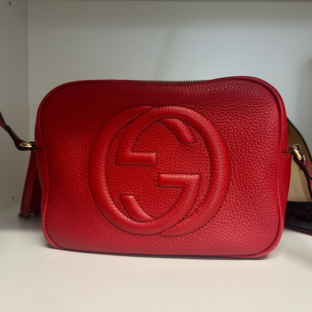 Gucci soho disco Red Crossbody Bag
